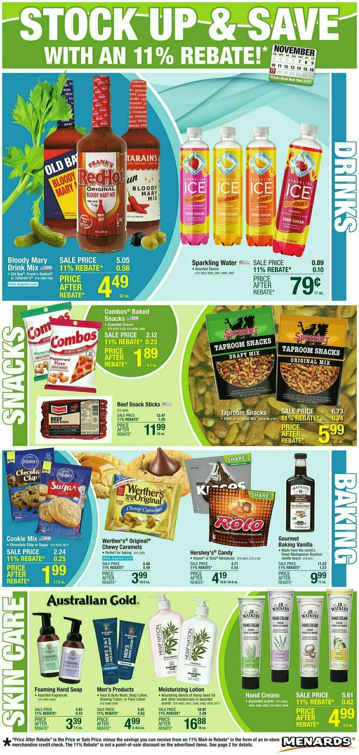 Menards Home Essentials Weekly Ad from November 6