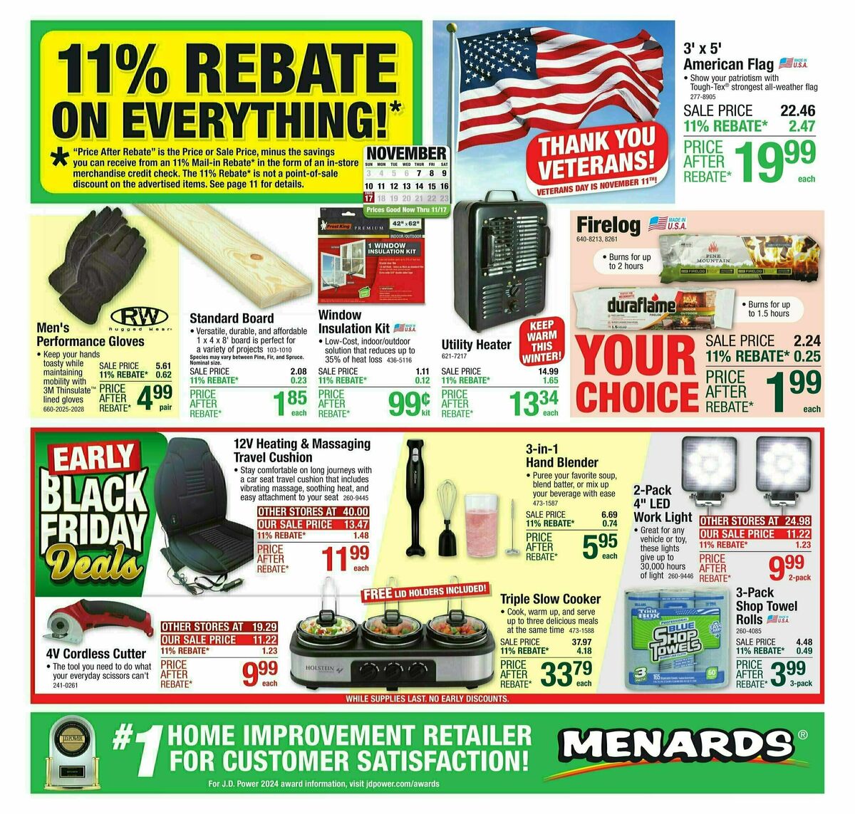 Menards Weekly Ad from November 6