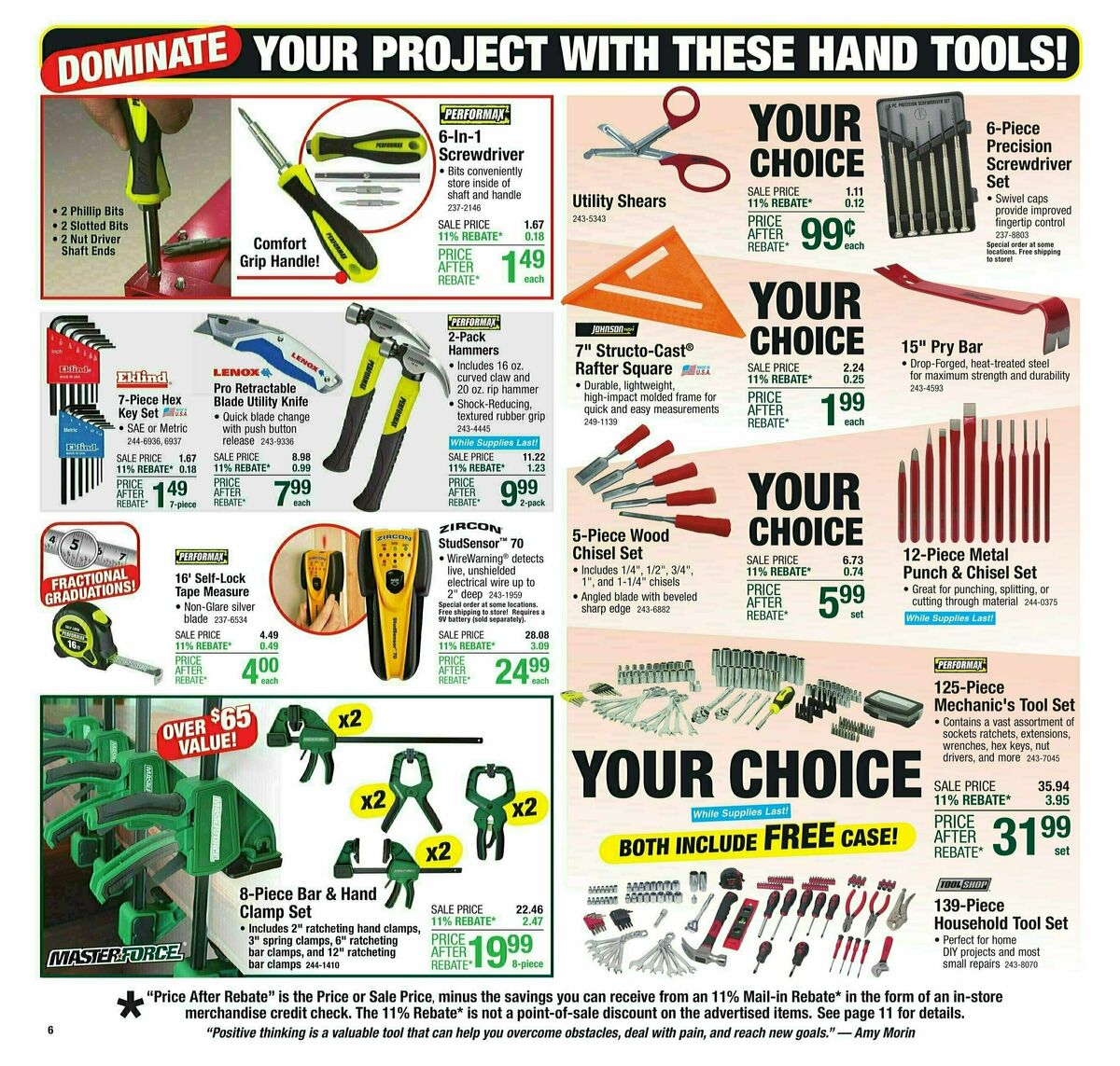 Menards Weekly Ad from November 6