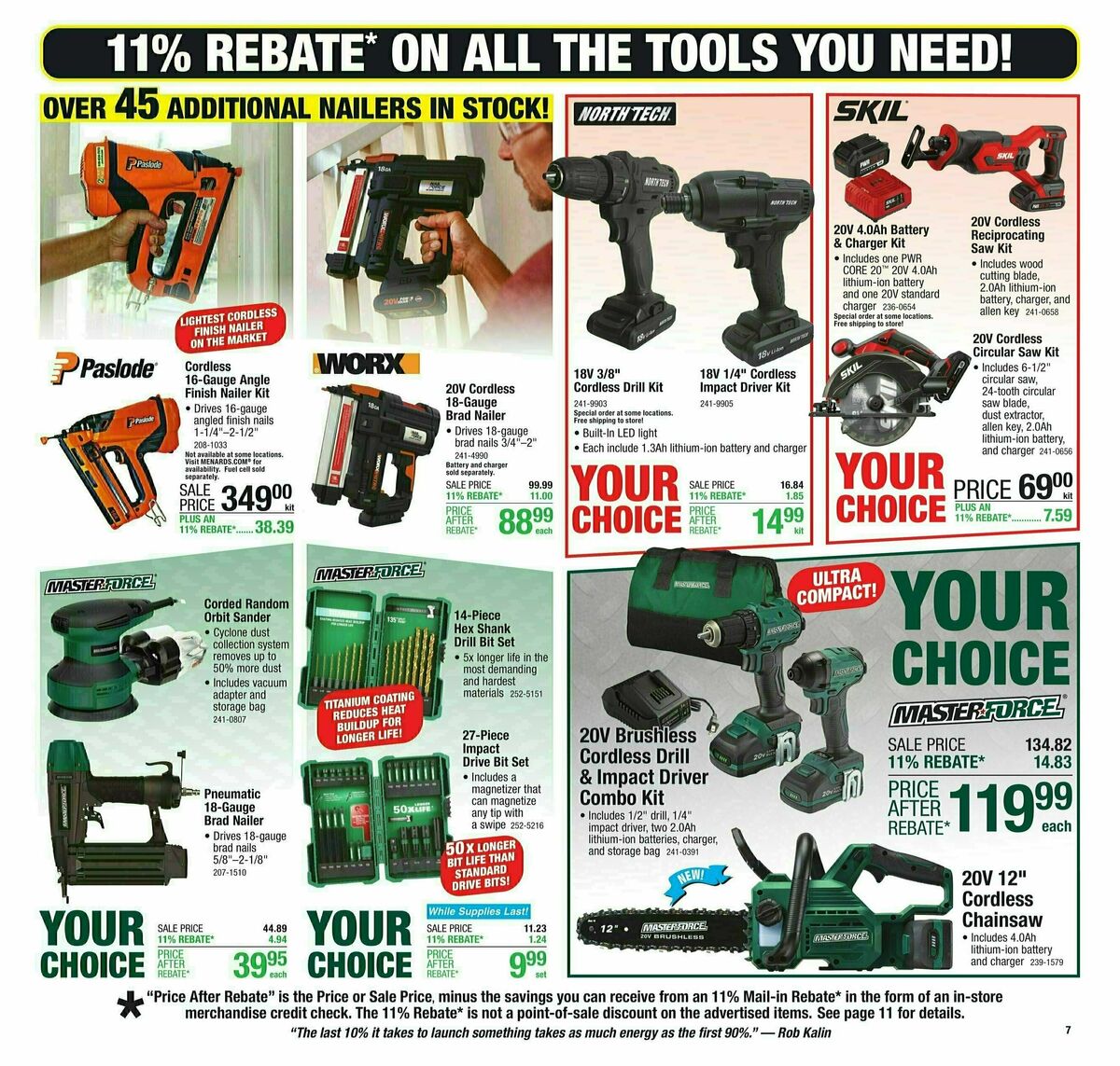 Menards Weekly Ad from November 6