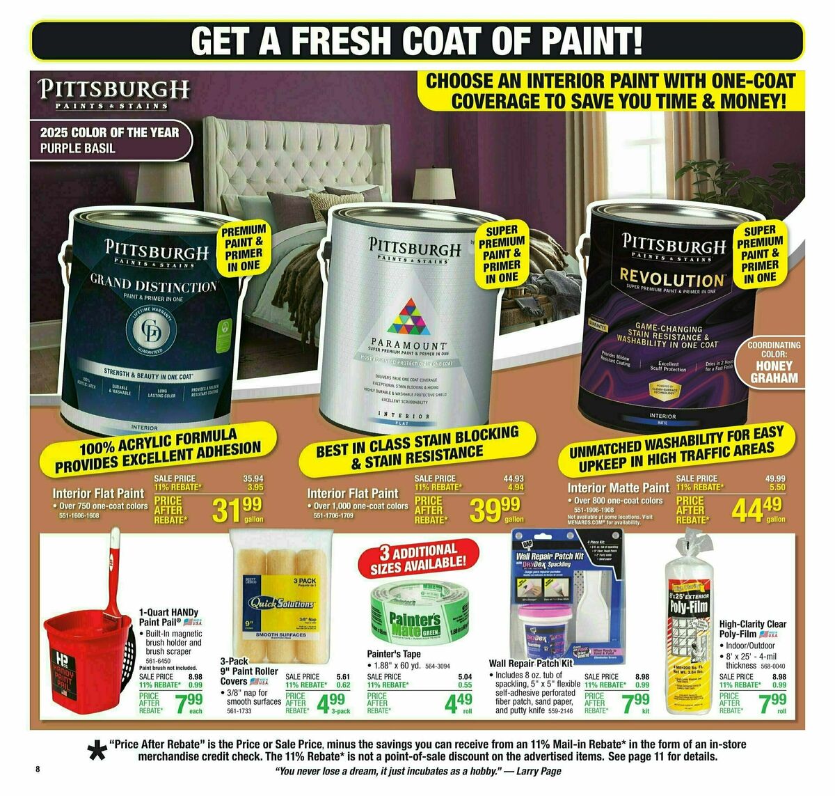 Menards Weekly Ad from November 6