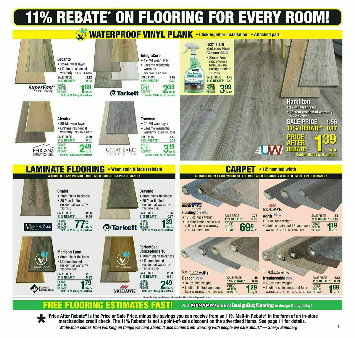 Menards Weekly Ad from November 6