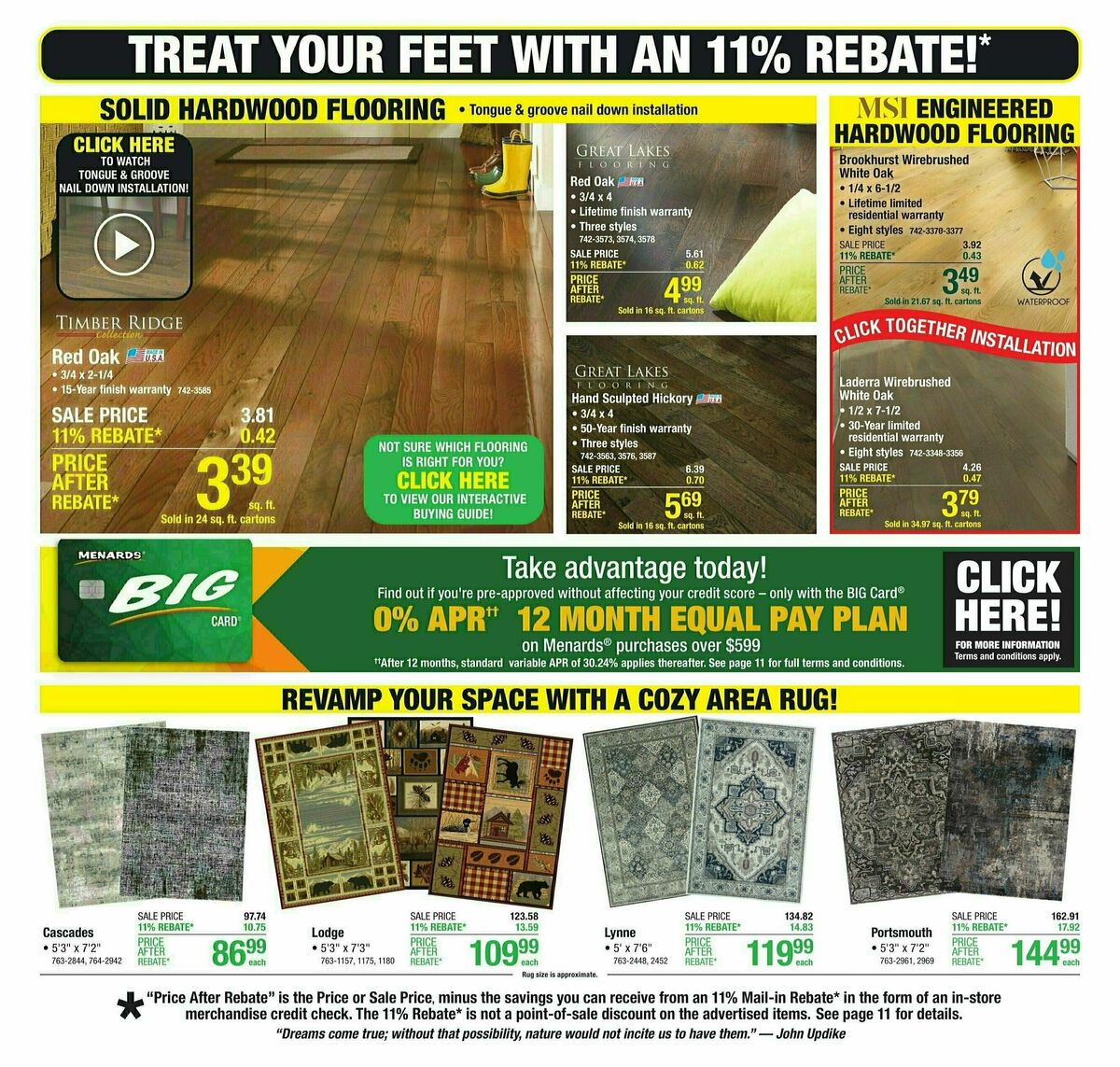 Menards Weekly Ad from November 6