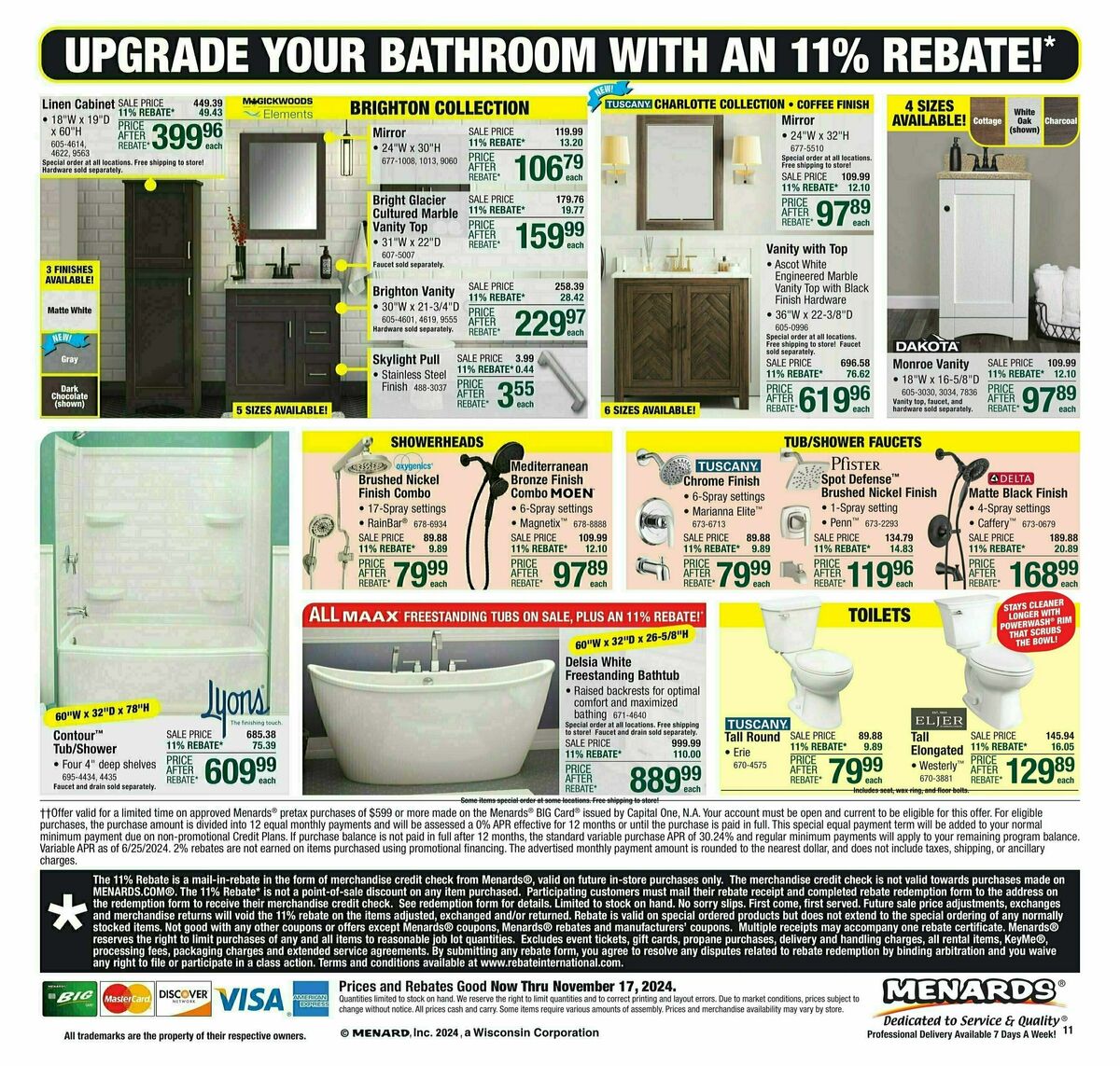 Menards Weekly Ad from November 6