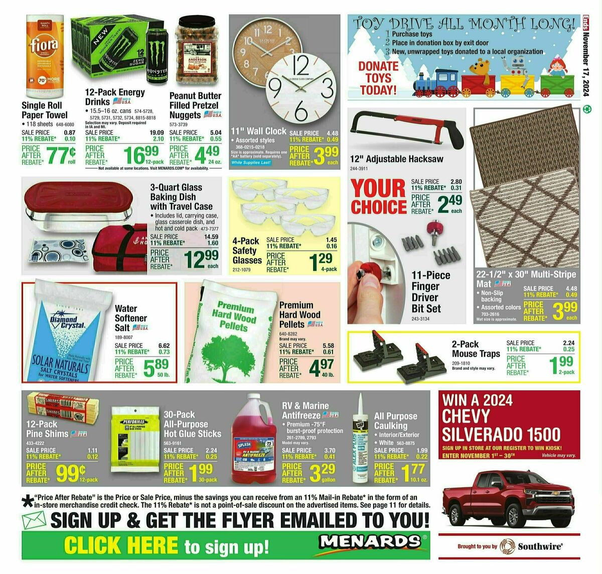 Menards Weekly Ad from November 6