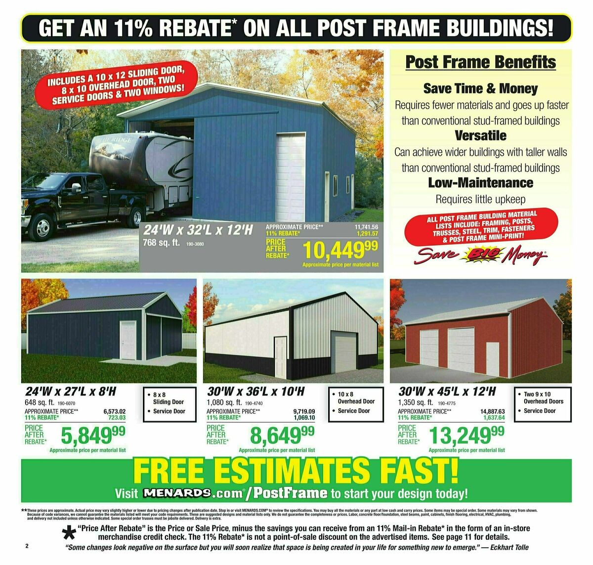 Menards Weekly Ad from November 6