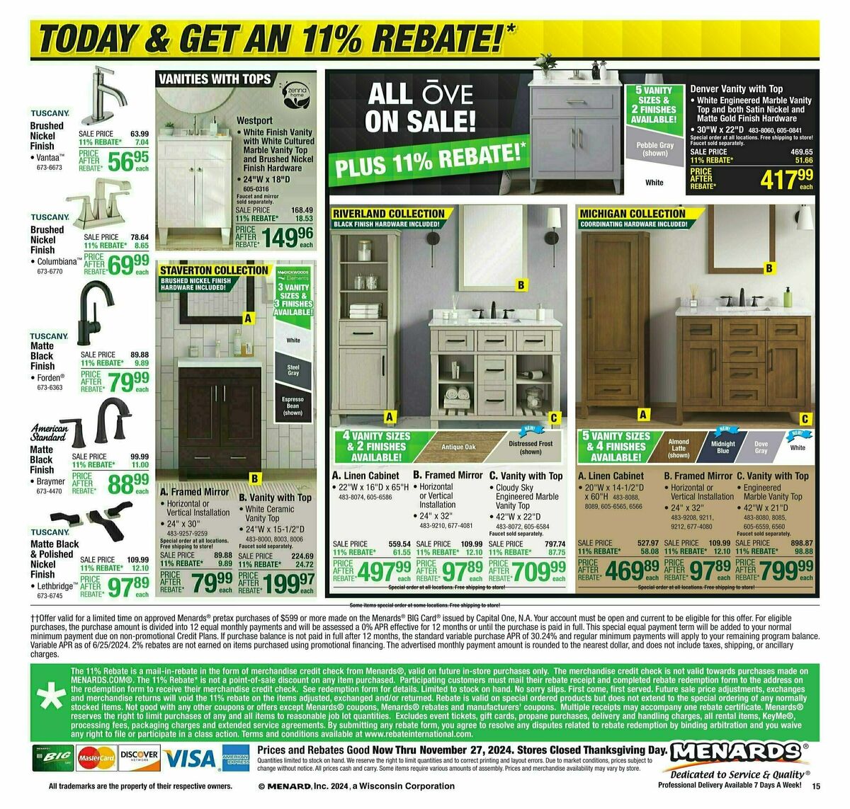 Menards Weekly Ad from November 13