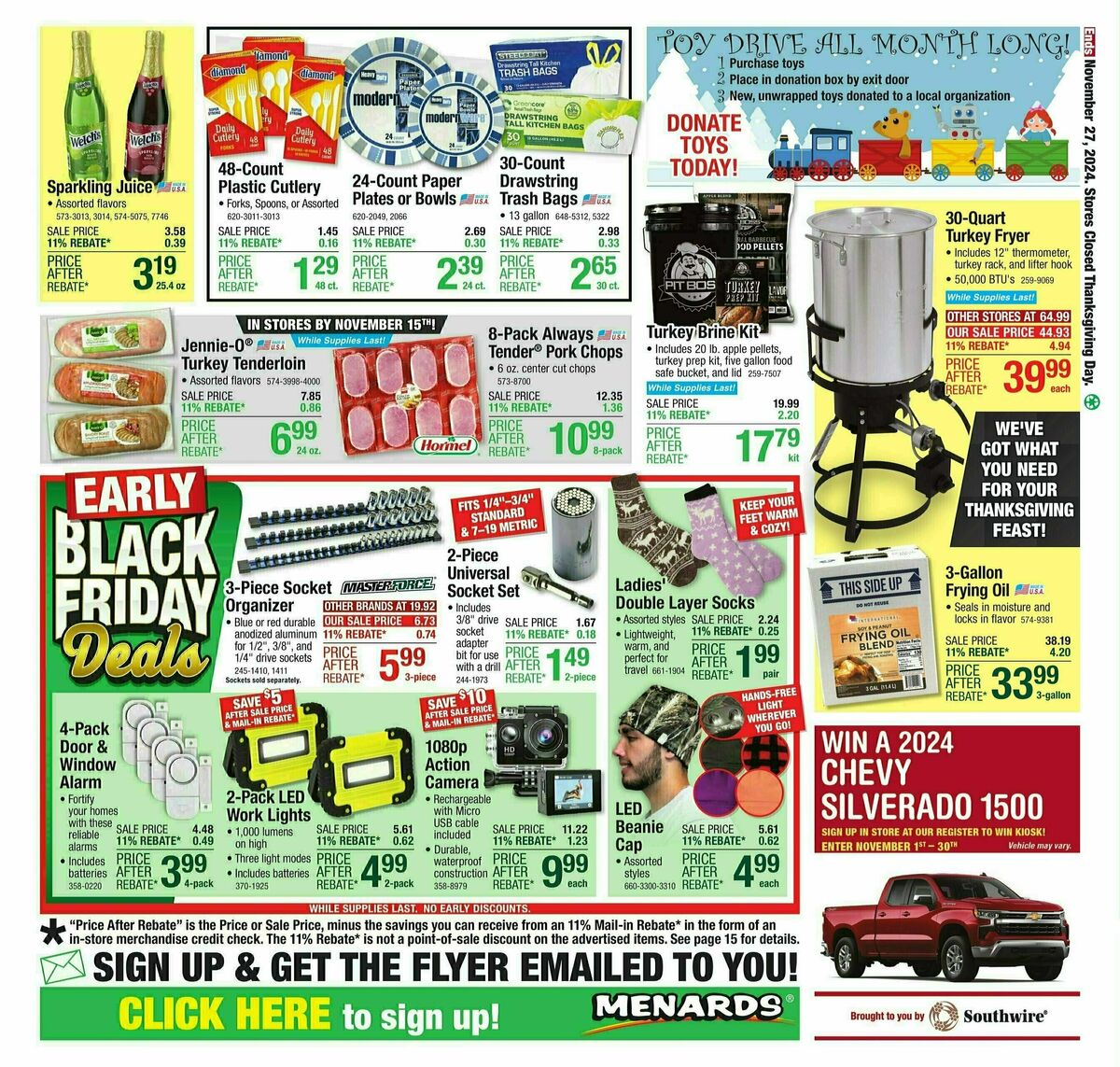 Menards Weekly Ad from November 13