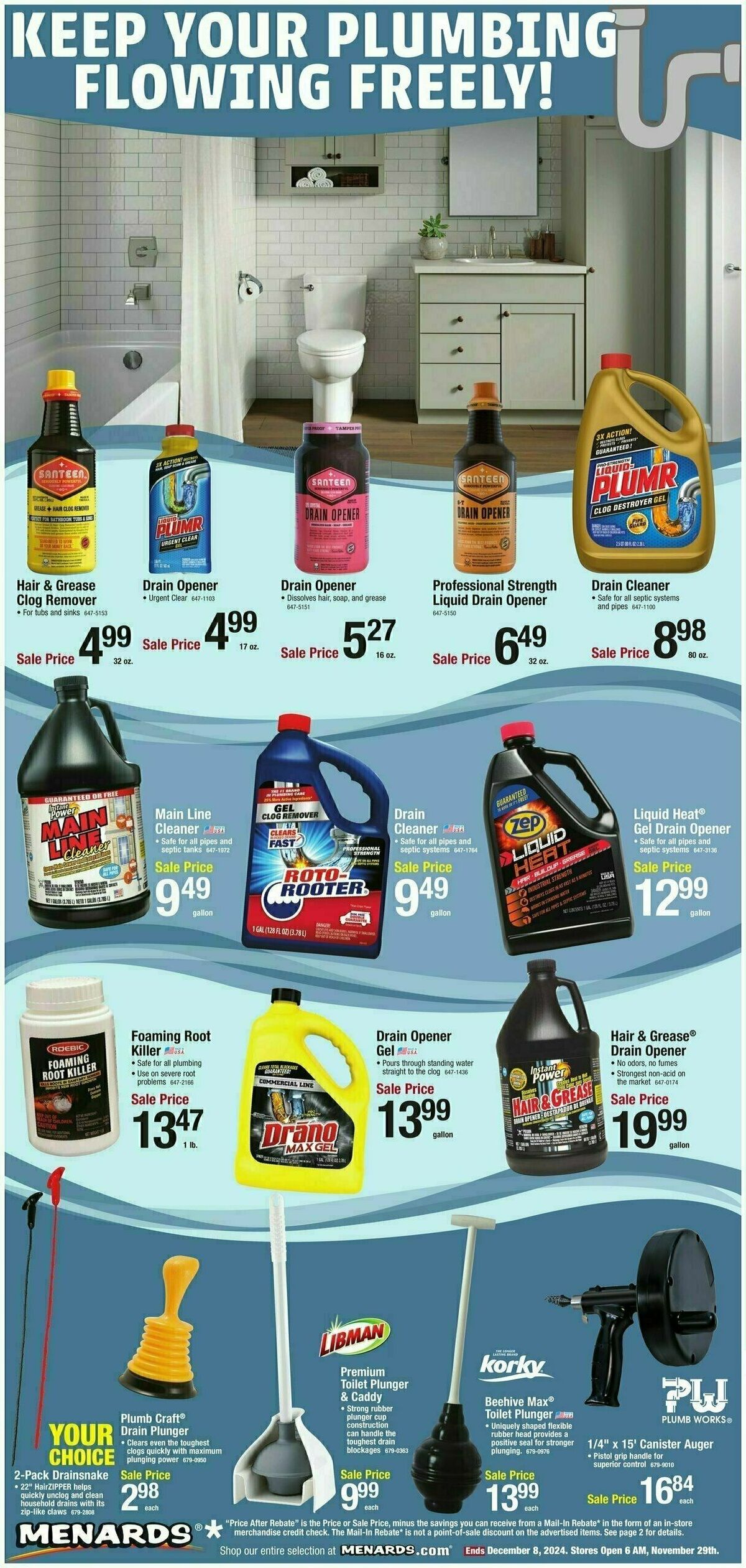 Menards Home Essentials Weekly Ad from November 29