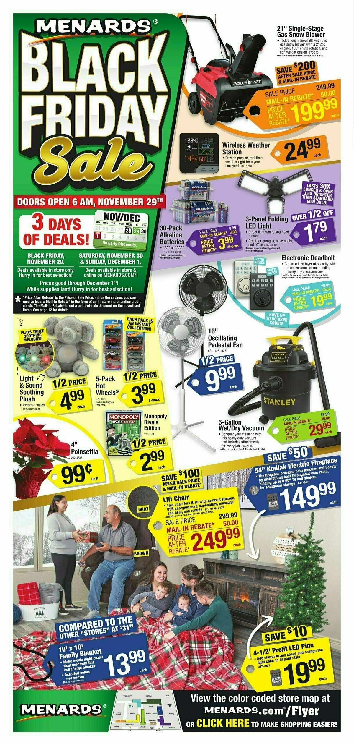 Menards Black Friday Sale Weekly Ad from November 28