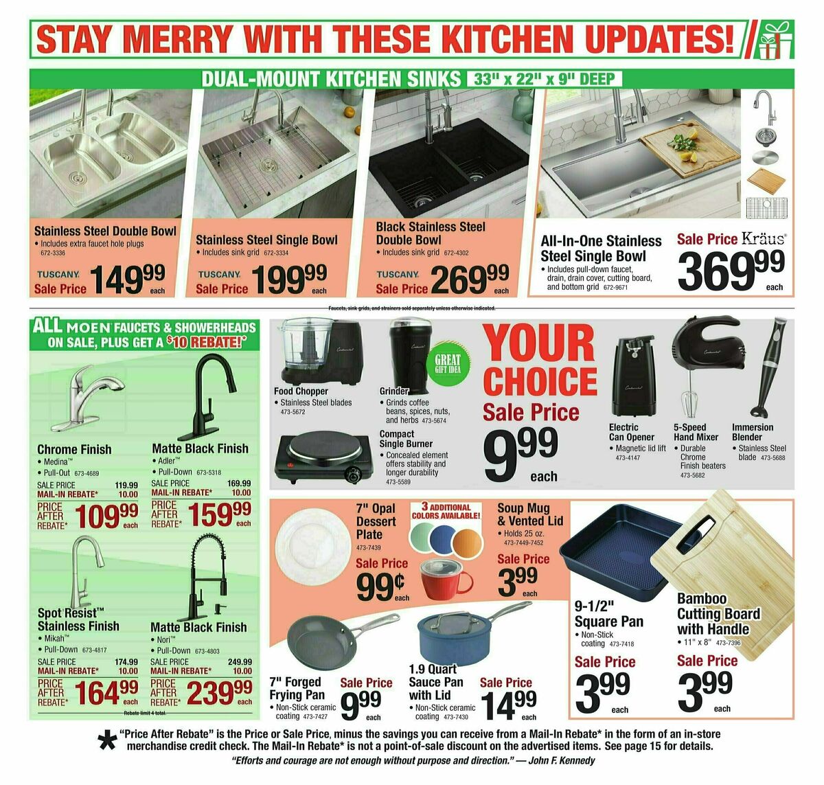 Menards Christmas Home & Gift Sale Weekly Ad from November 29