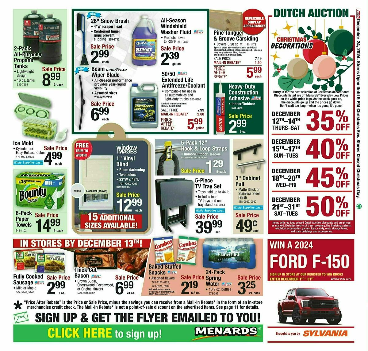 Menards Last Minute Gift Sale Weekly Ad from December 11