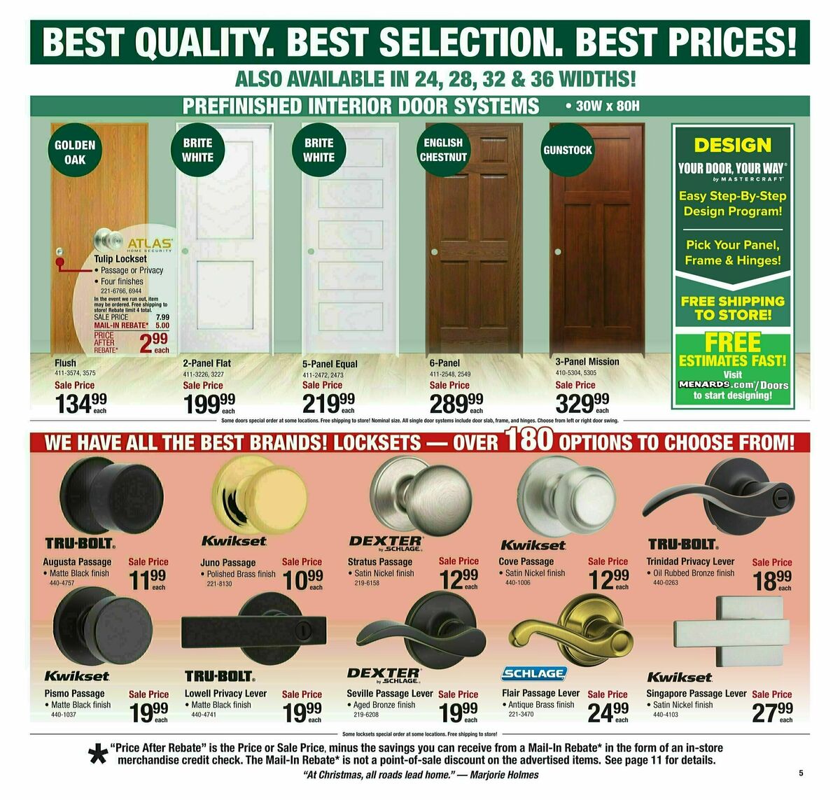 Menards Last Minute Gift Sale Weekly Ad from December 11