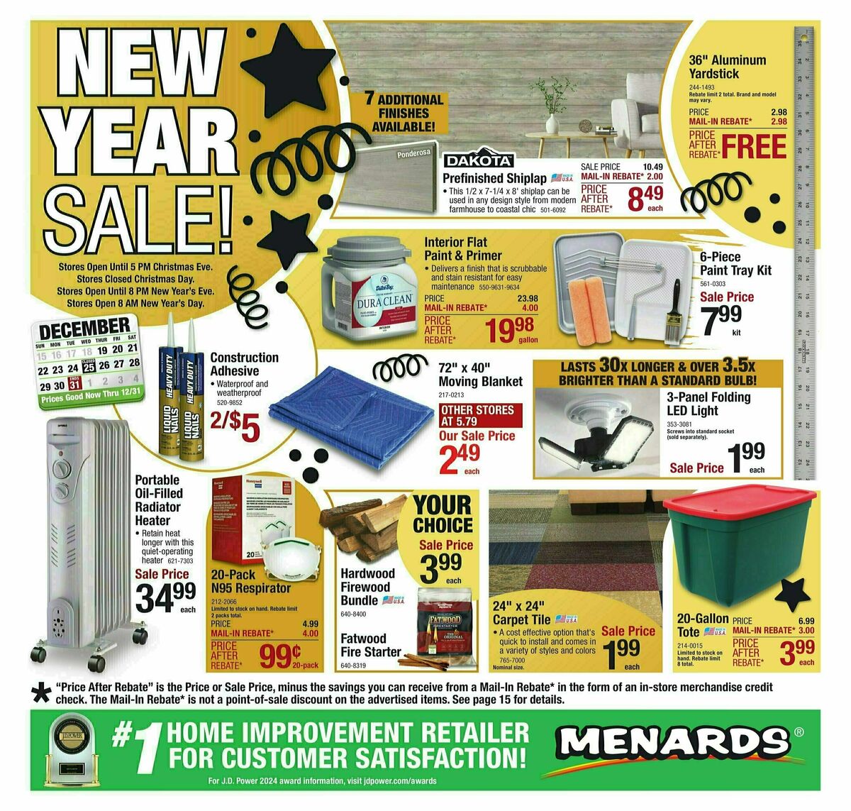 Menards Weekly Ad from December 18