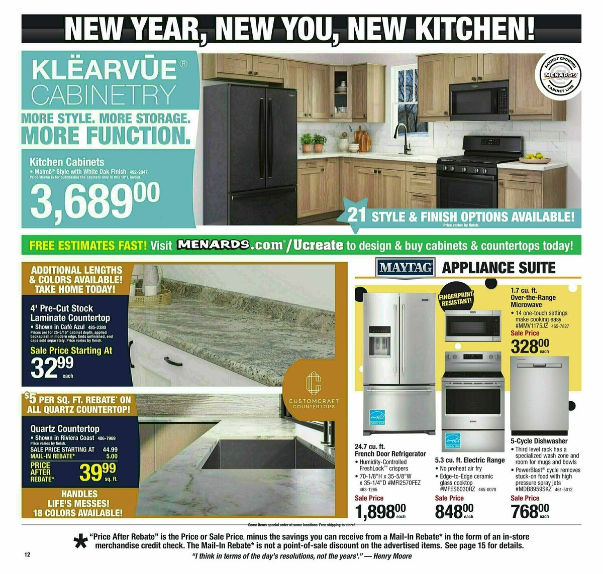 Menards Weekly Ad from December 18