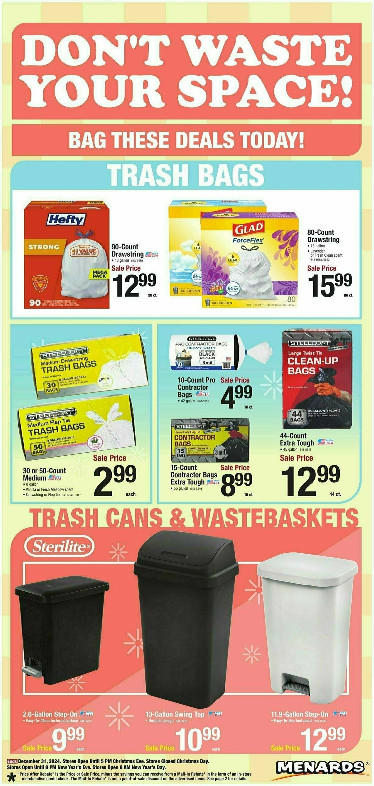 Menards Home Essentials Weekly Ad from December 18