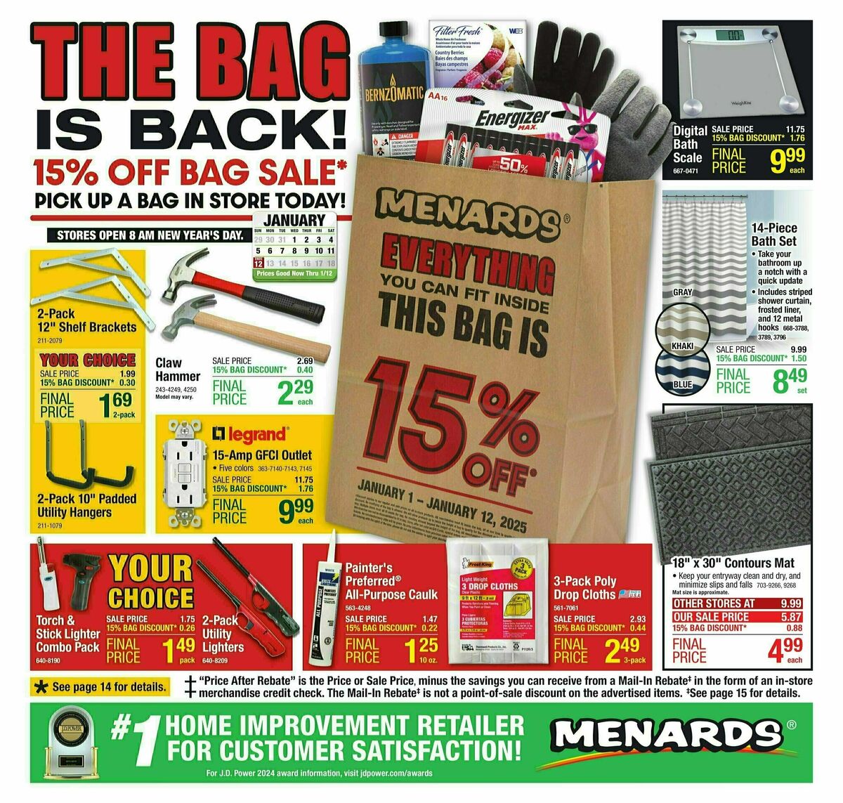 Menards Weekly Ad from January 1