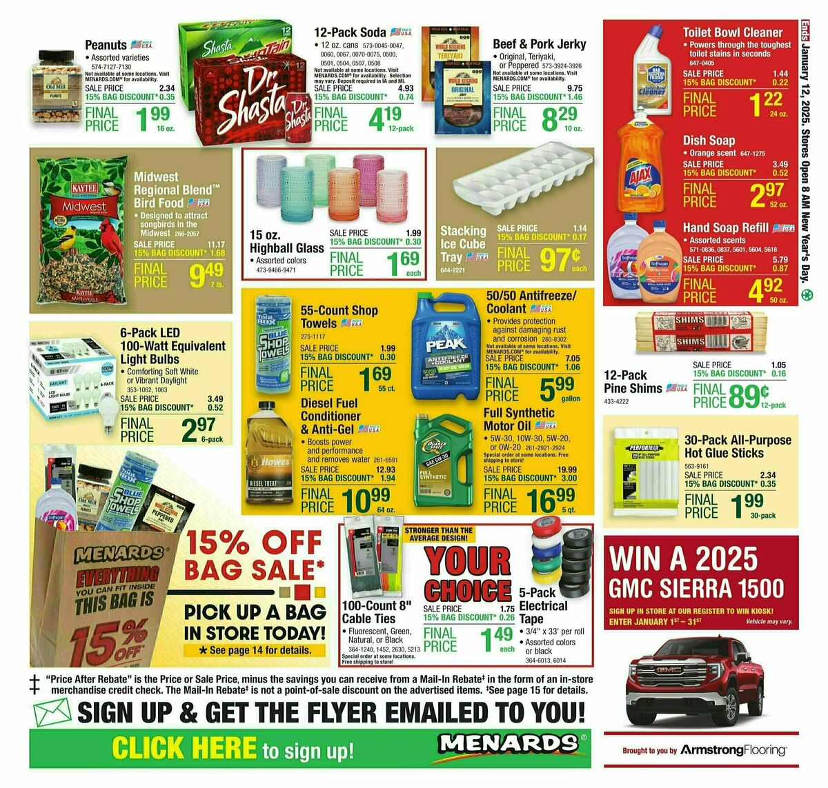 Menards Weekly Ad from January 1