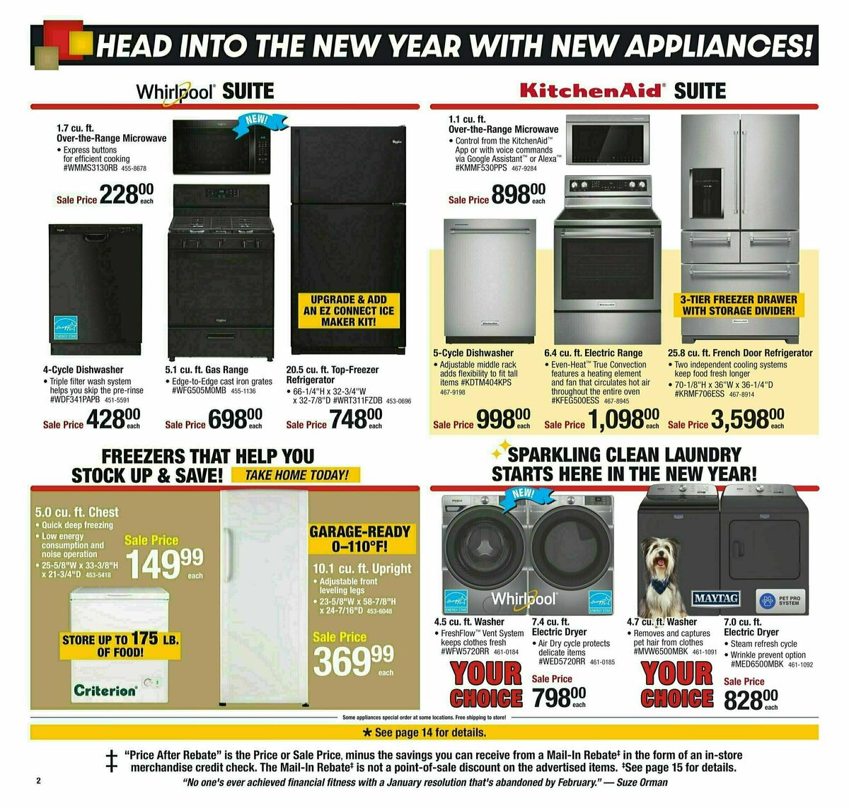 Menards Weekly Ad from January 1