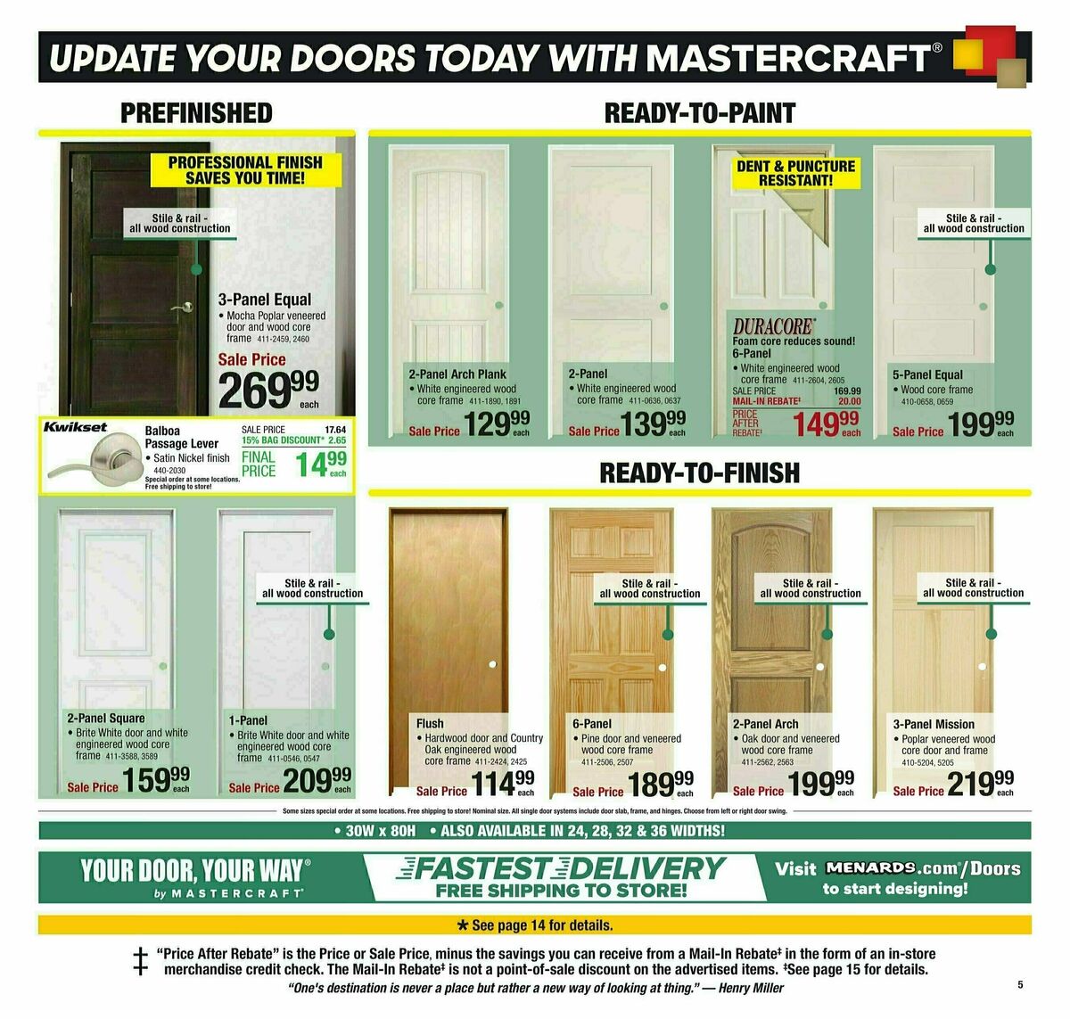 Menards Weekly Ad from January 1