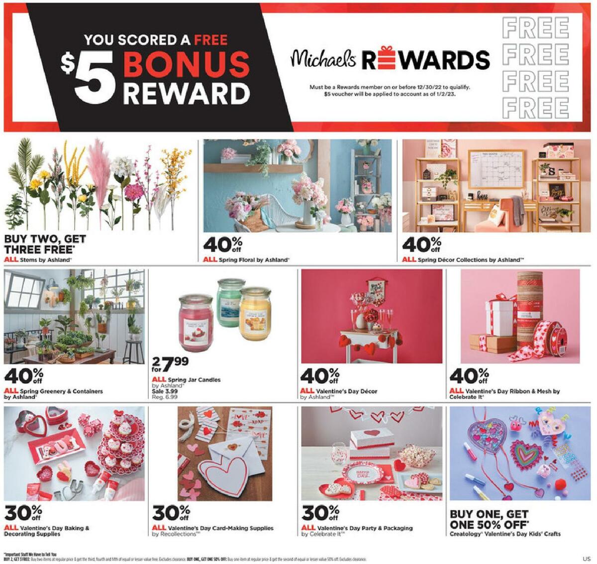 Michaels Weekly Ad from January 15