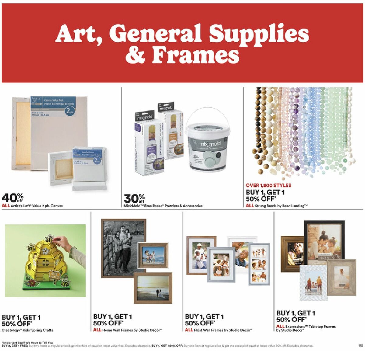 Michaels Weekly Ad from March 31