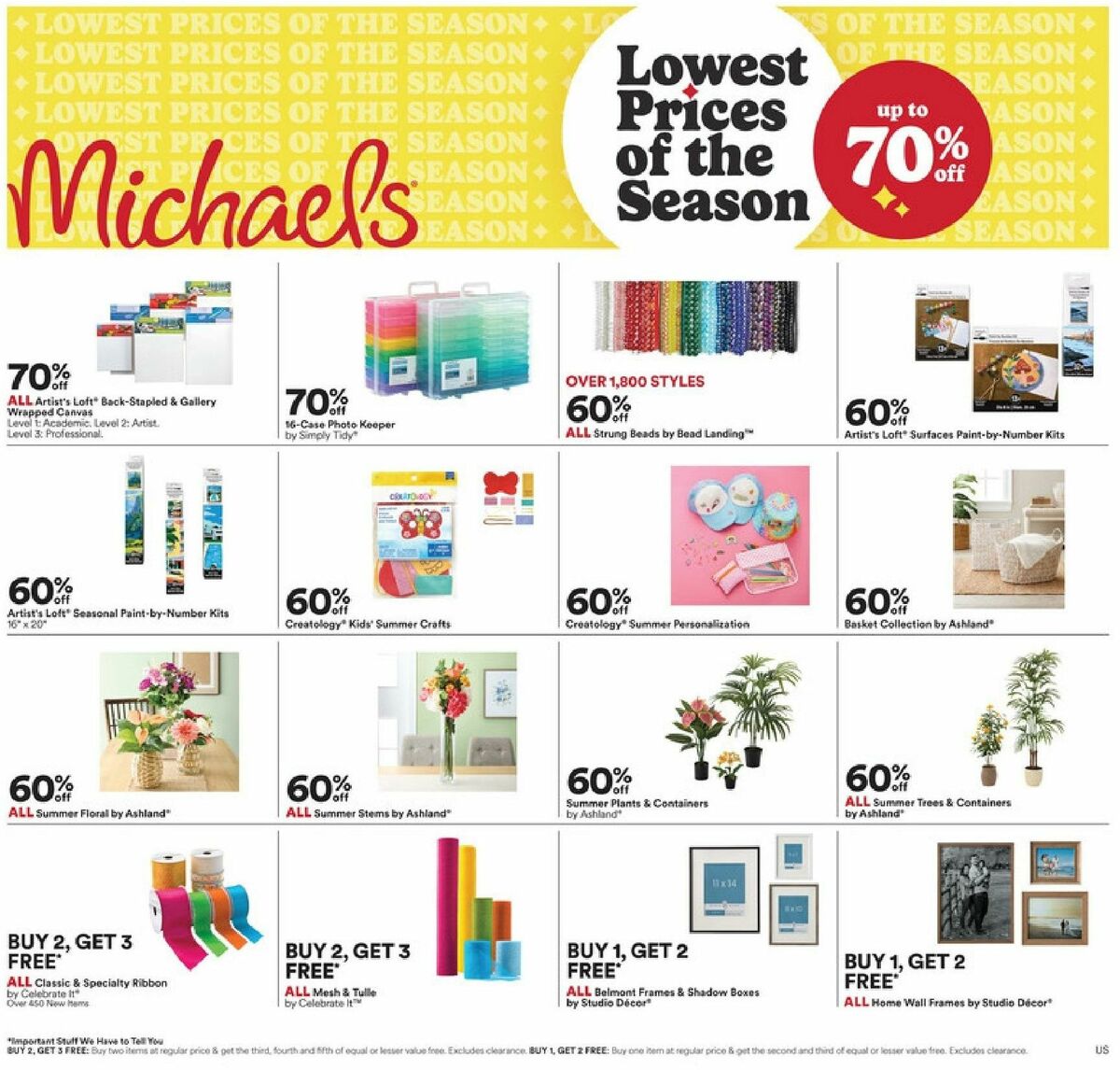 Michaels Weekly Ad from June 9