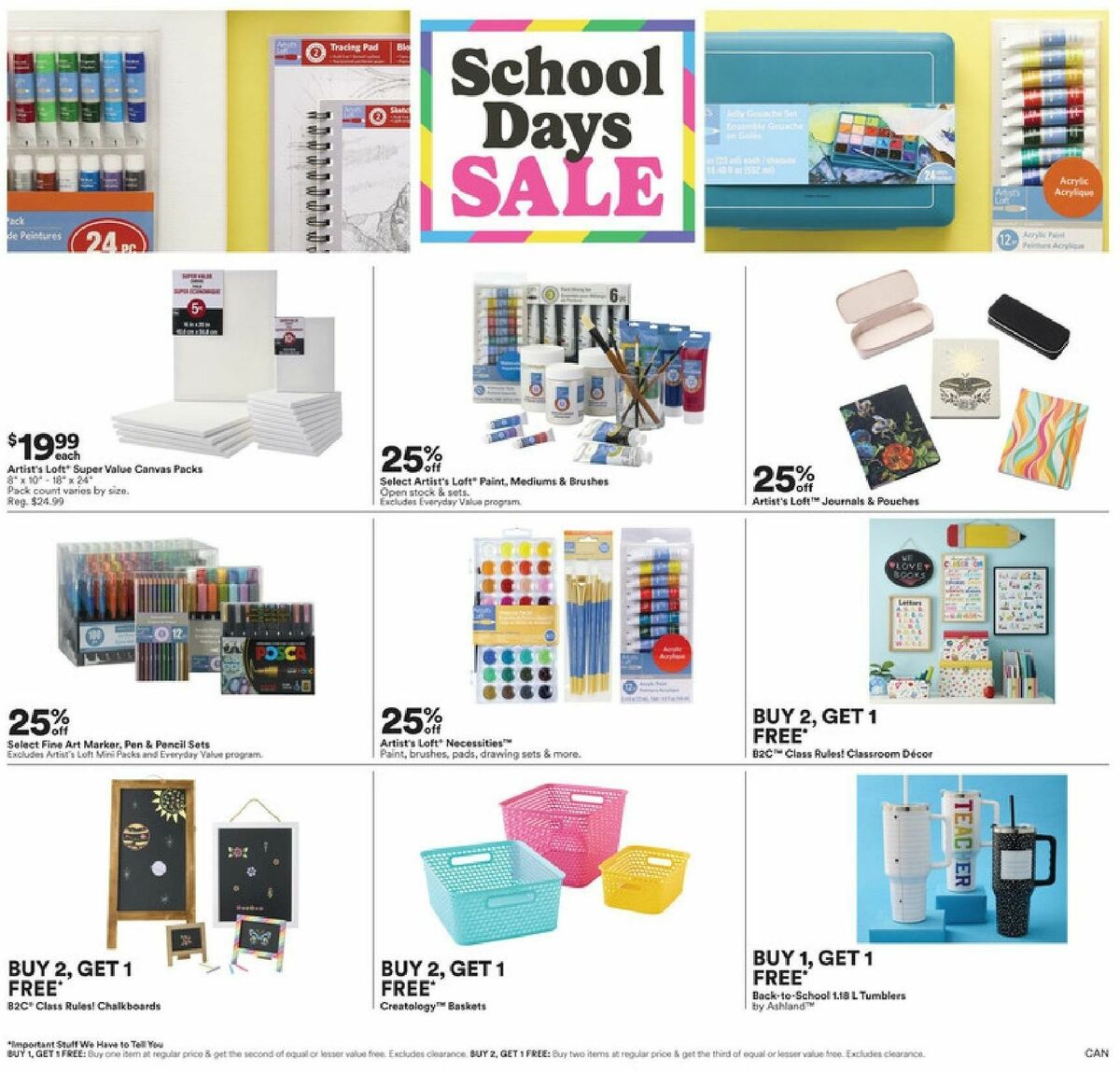 Michaels Weekly Ad from July 19