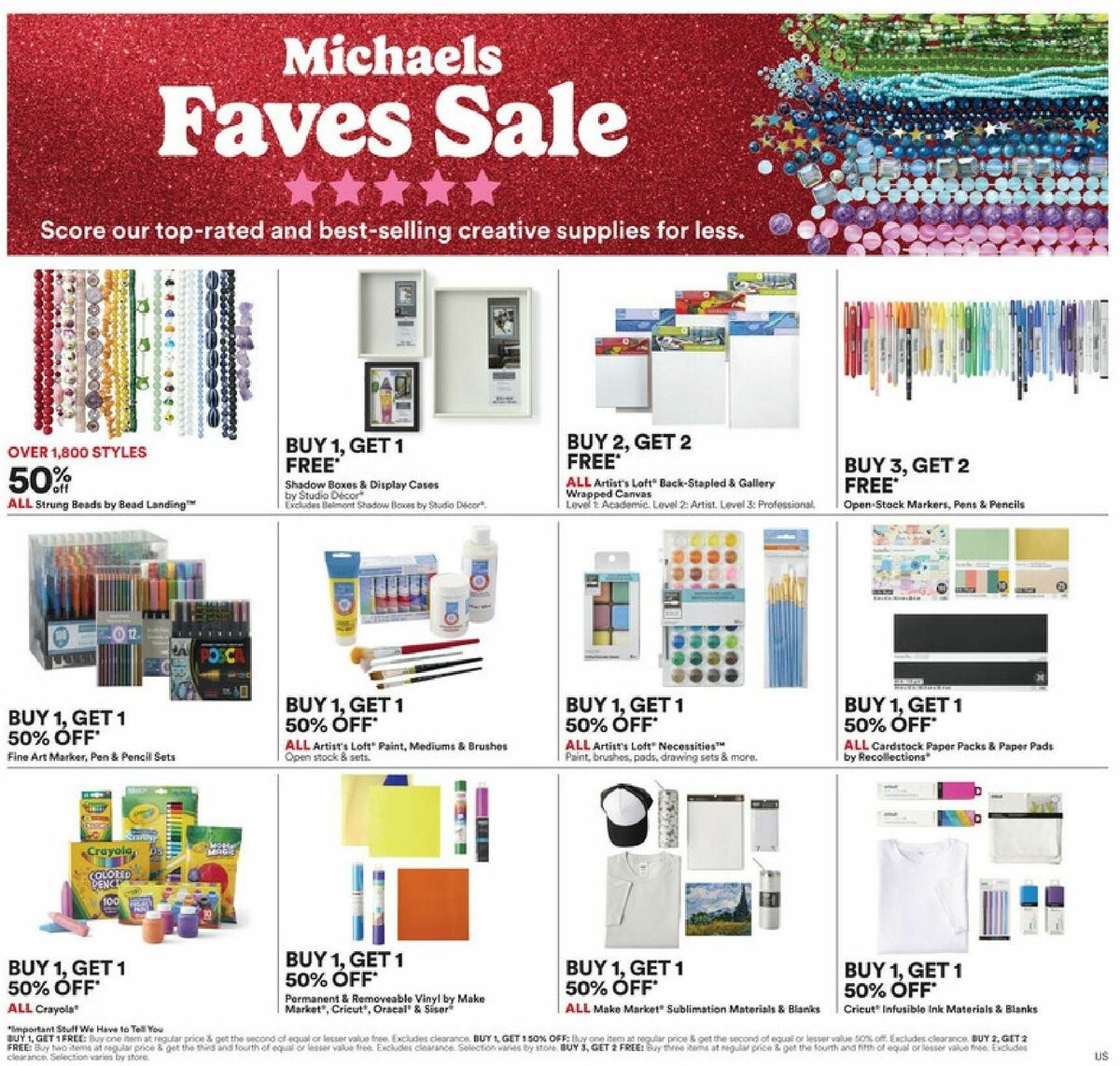 Michaels Weekly Ad from August 25