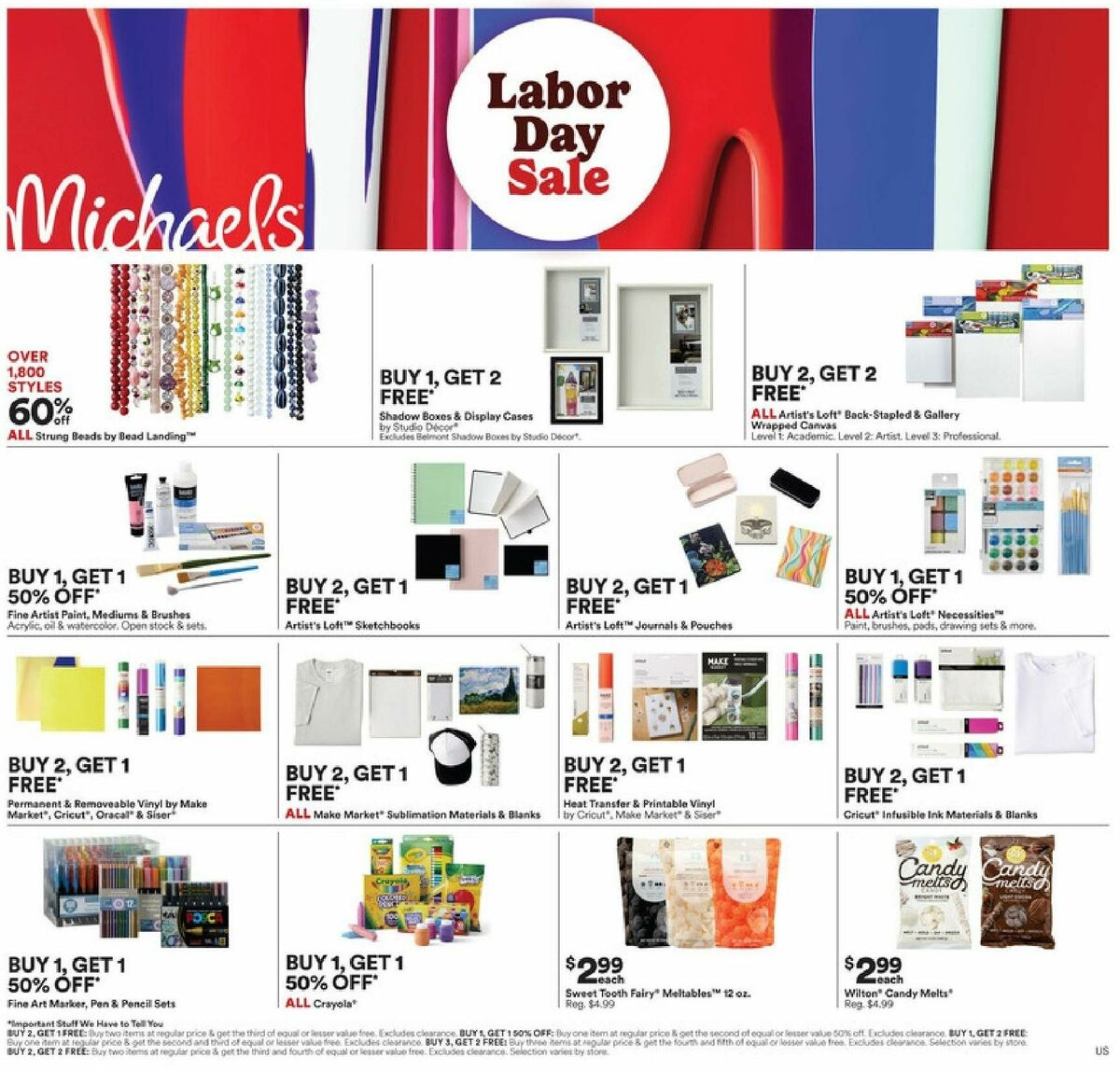 Michaels Weekly Ad from September 1