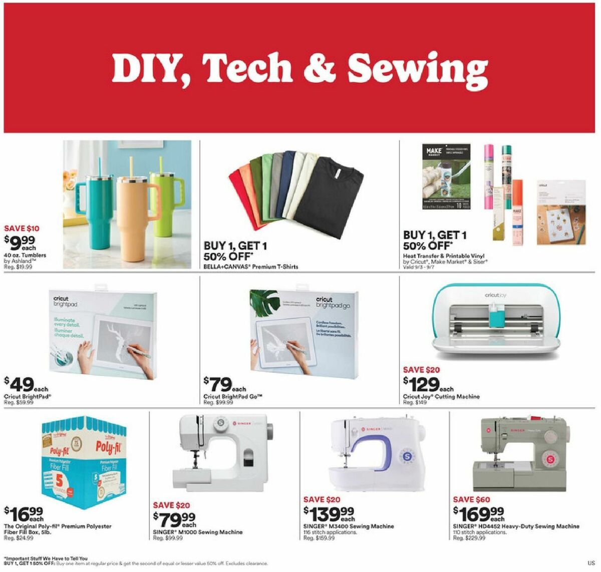 Michaels Weekly Ad from September 1