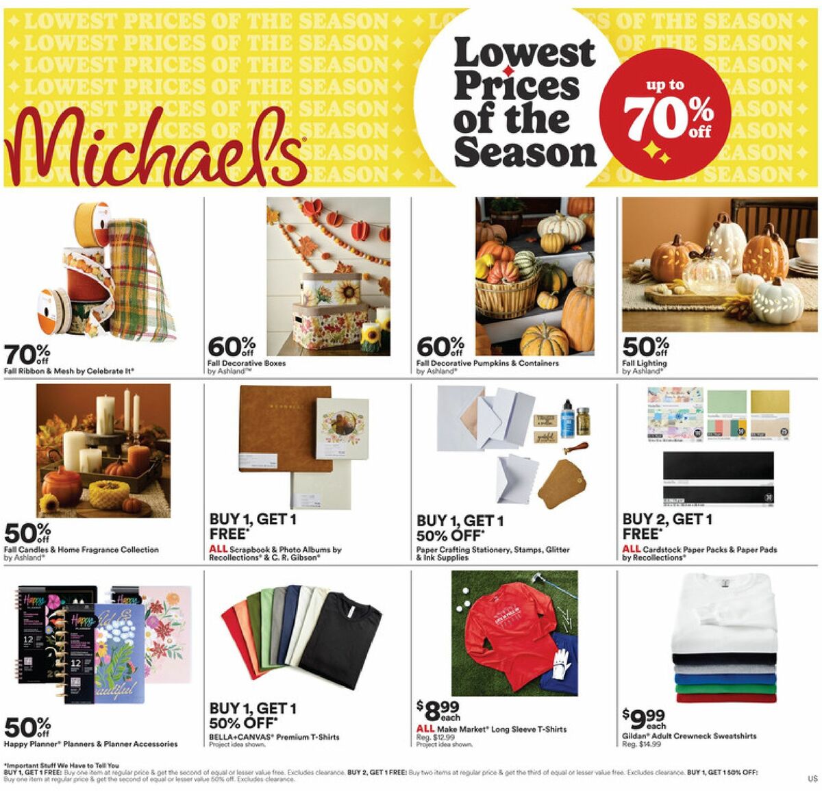 Michaels Weekly Ad from September 13