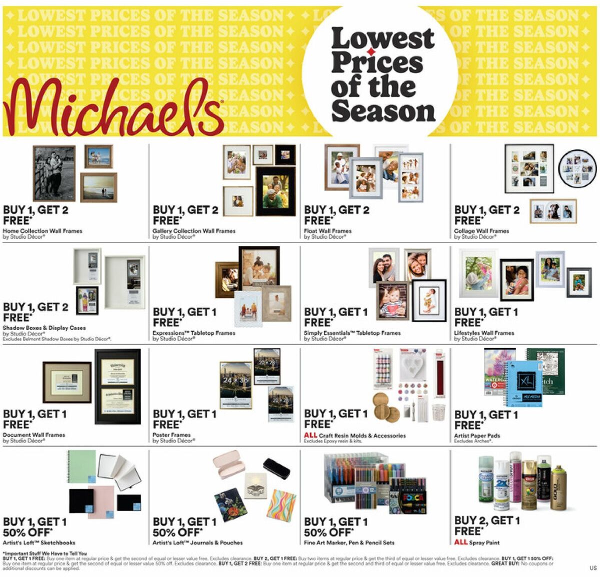 Michaels Weekly Ad from September 13