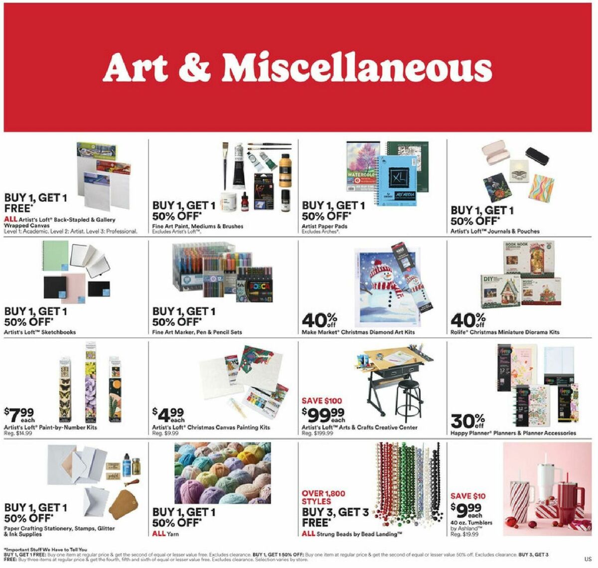 Michaels Weekly Ad from December 2