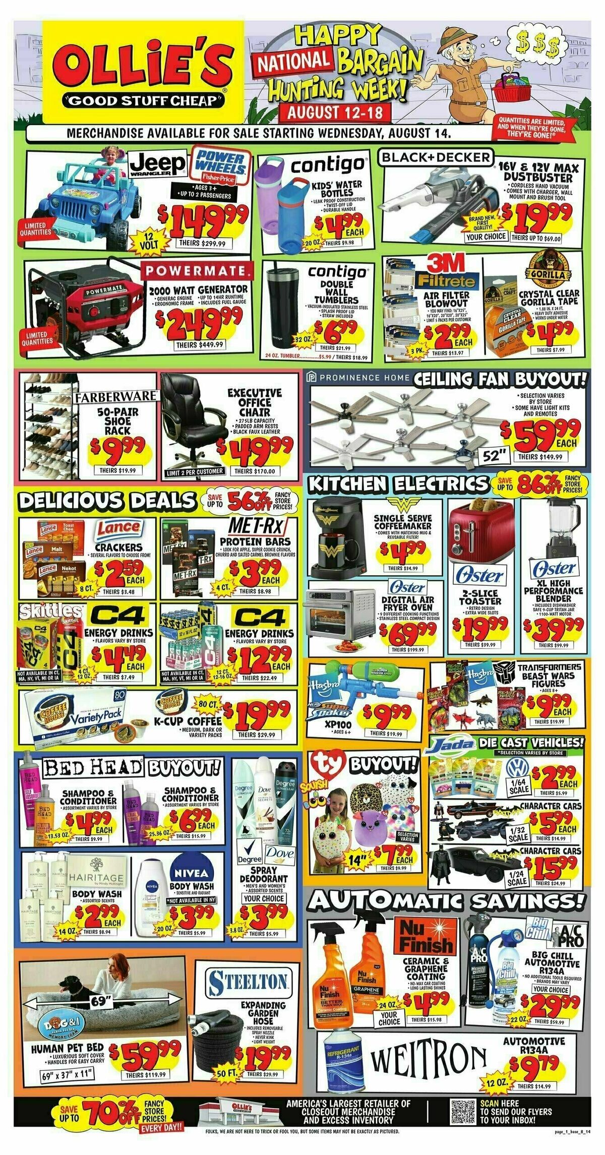 Ollie's Bargain Outlet Weekly Ad from August 14