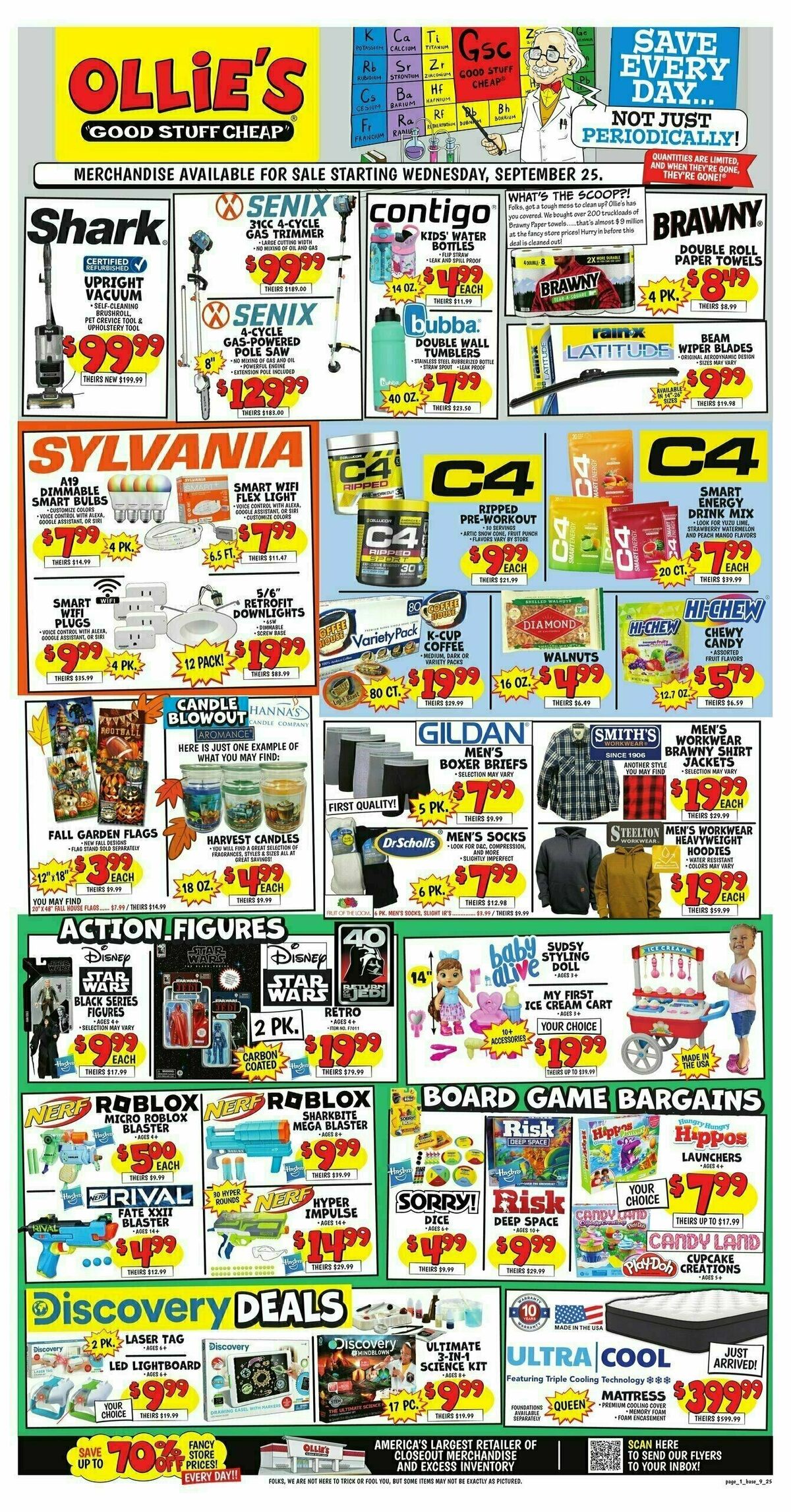 Ollie's Bargain Outlet Weekly Ad from September 25