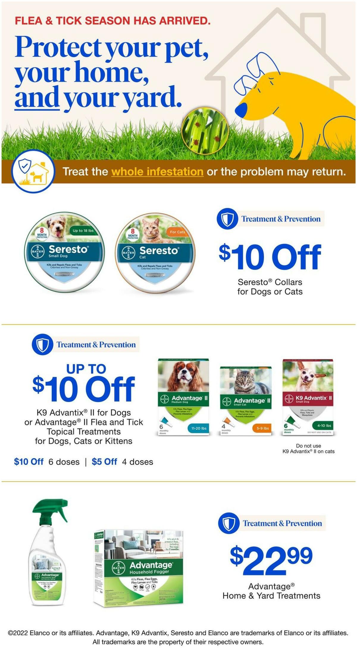 Pet Supermarket Flea and Tick Specials Weekly Ad from March 31