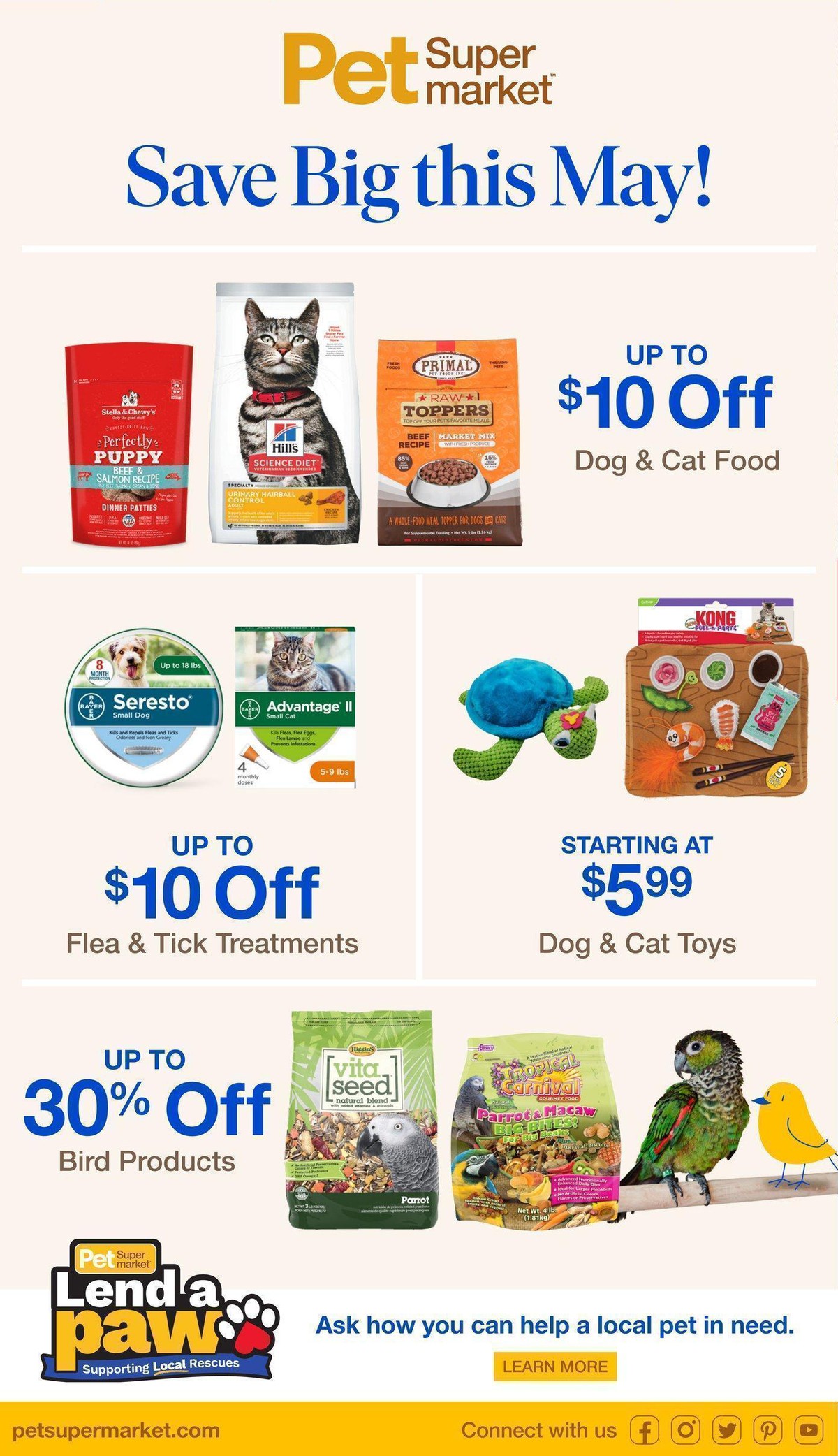 Pet Supermarket Weekly Ad from April 28