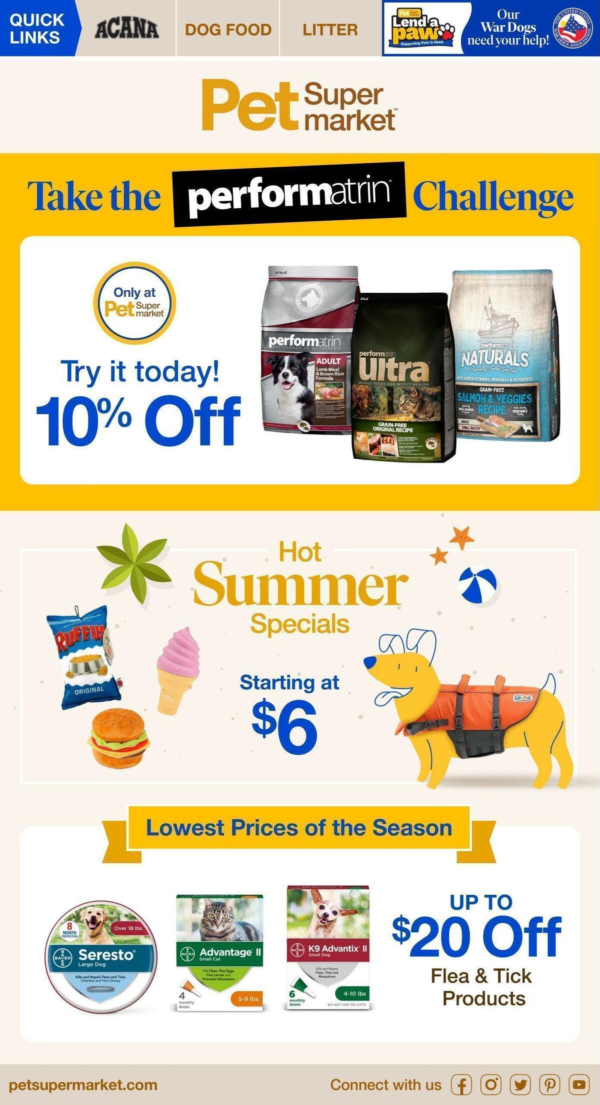 Pet Supermarket Weekly Ad from July 7