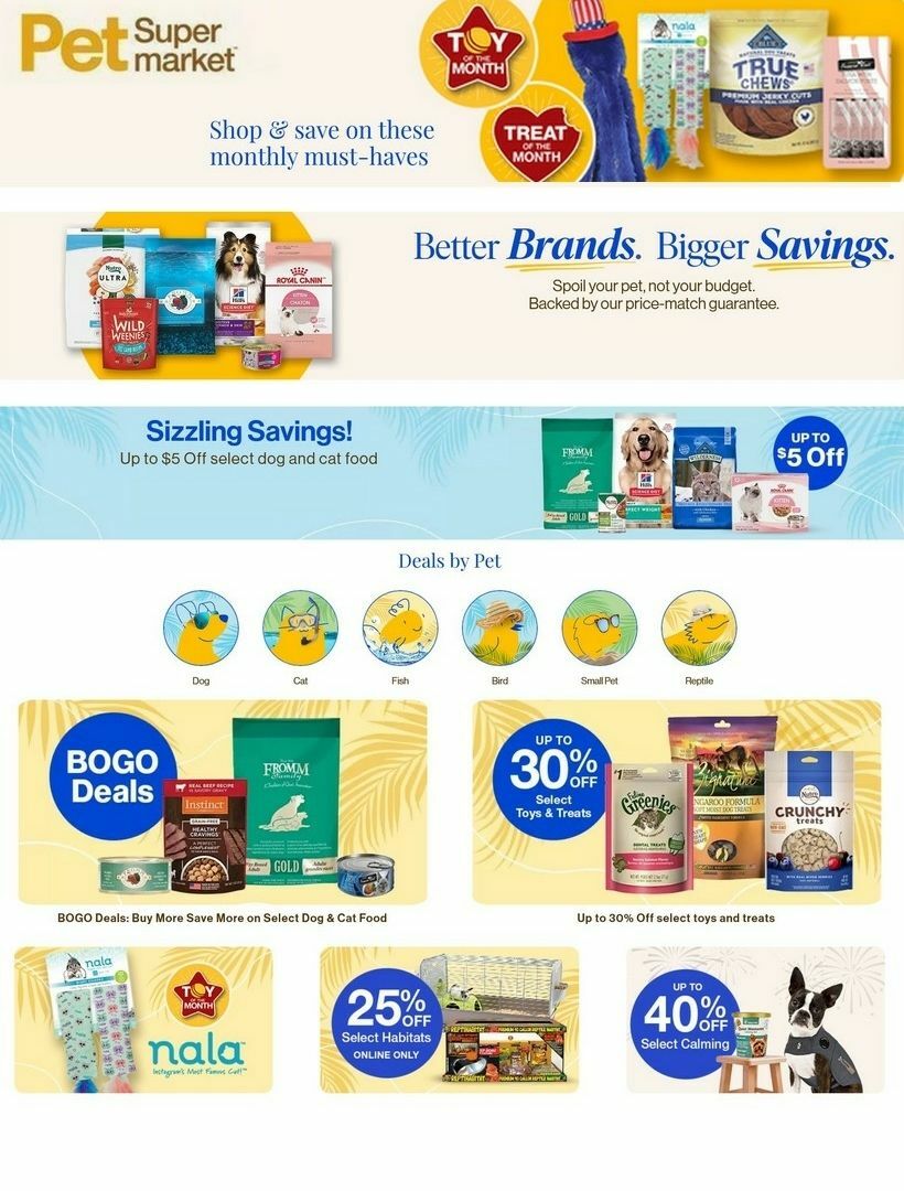 Pet Supermarket Weekly Ad from July 2