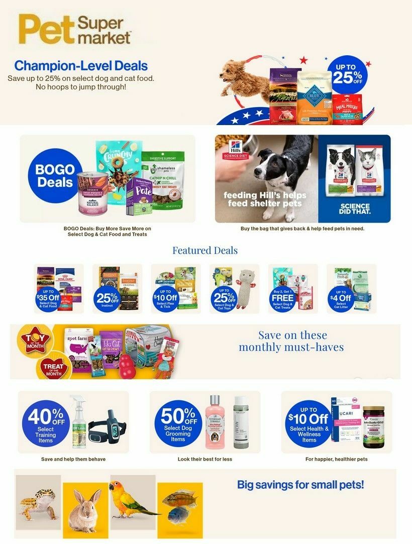 Pet Supermarket Weekly Ad from August 2