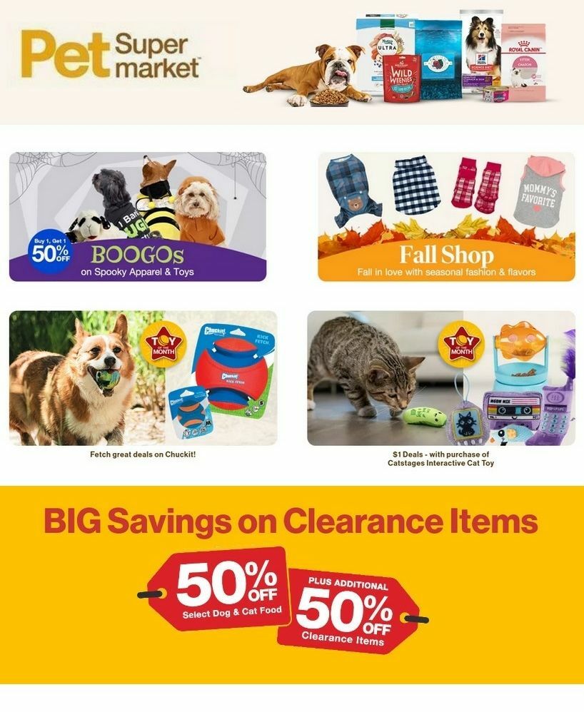 Pet Supermarket Weekly Ad from October 1