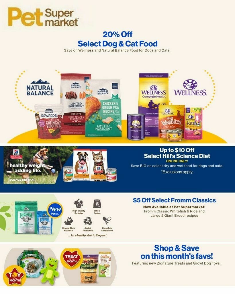 Pet Supermarket Weekly Ad from January 3