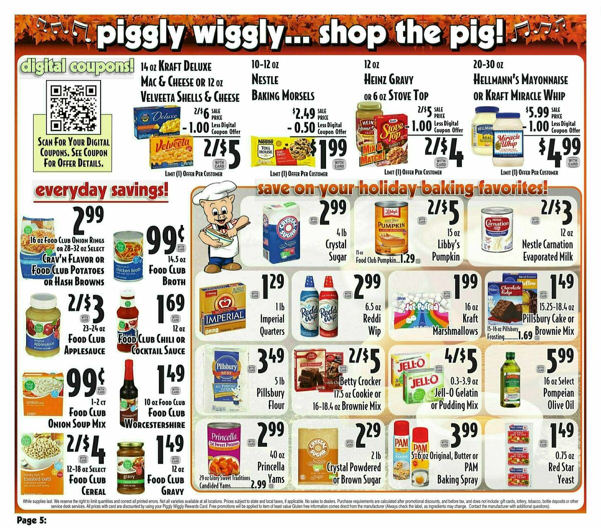 Piggly Wiggly Weekly Ad from November 15