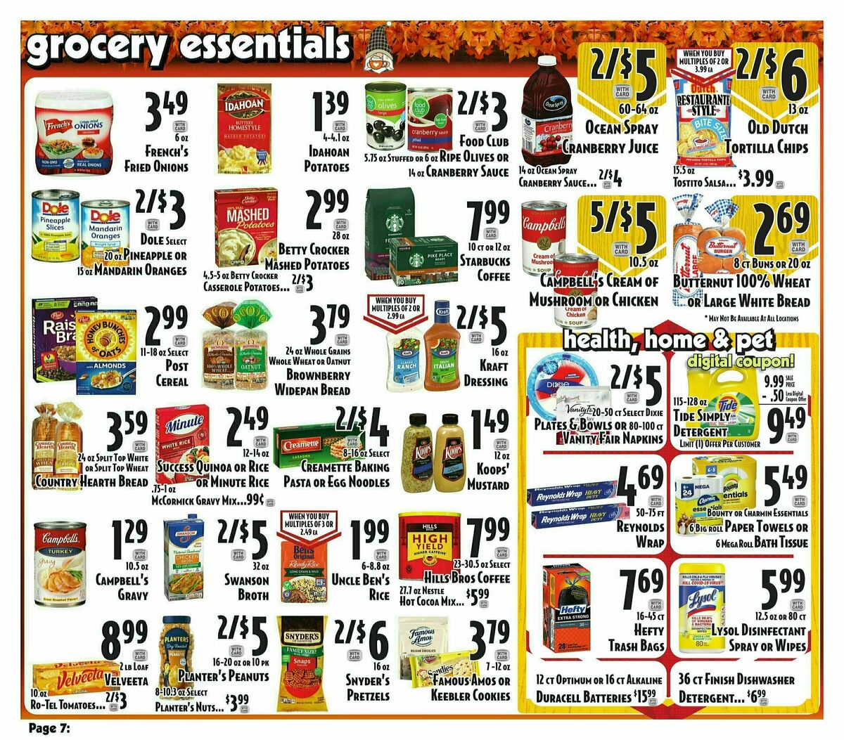 Piggly Wiggly Weekly Ad from November 15