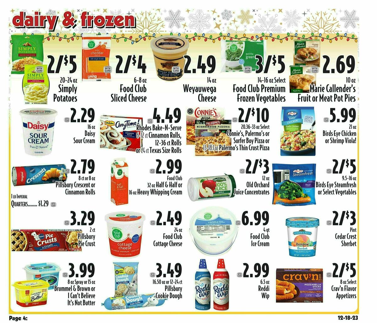 Piggly Wiggly Weekly Ad from December 20