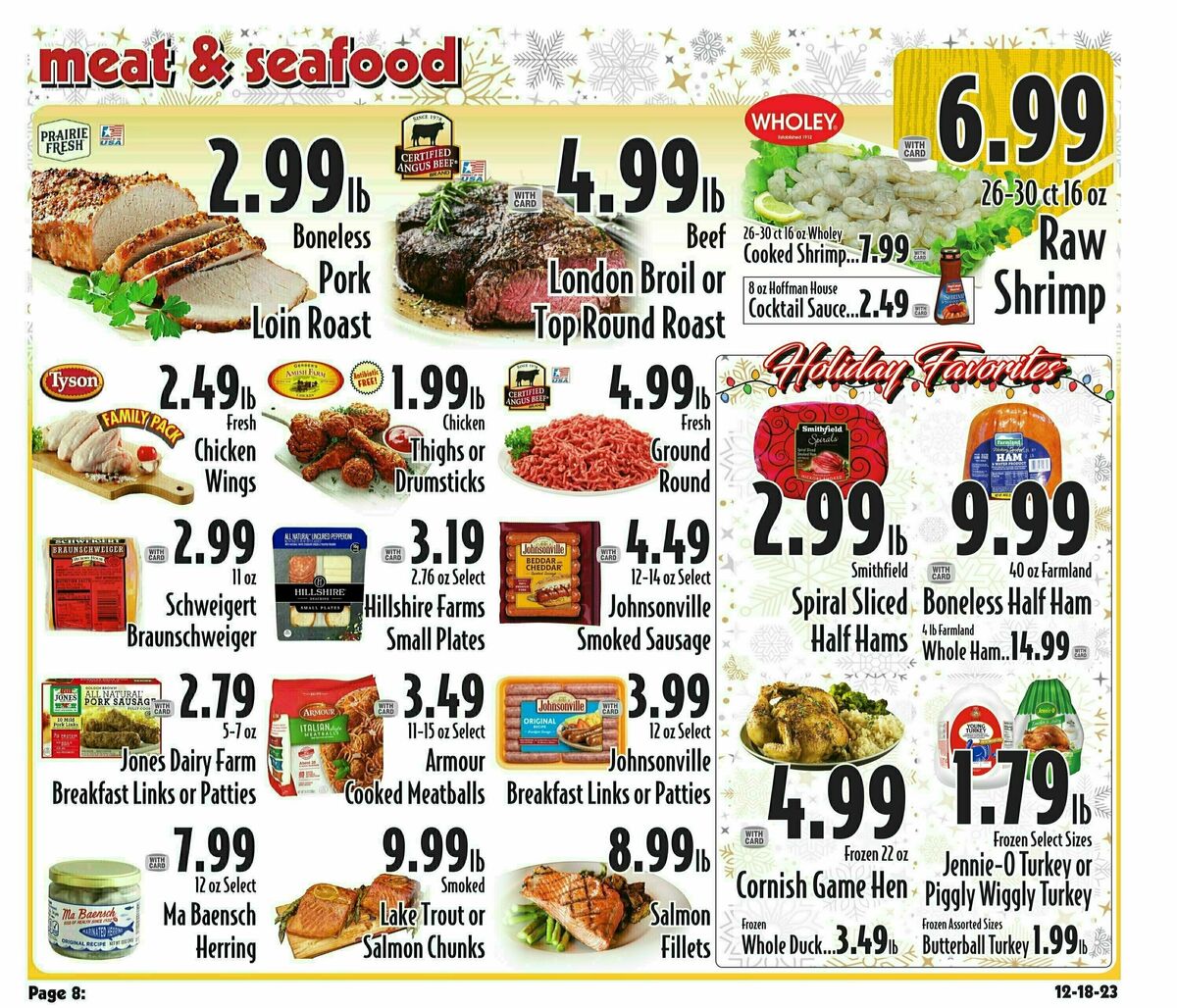 Piggly Wiggly Weekly Ad from December 20