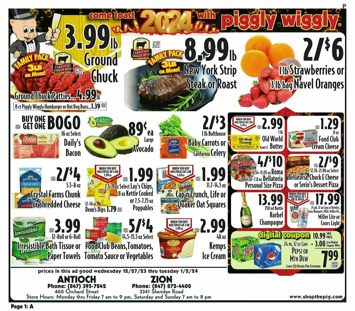 Piggly Wiggly Weekly Ad from December 27