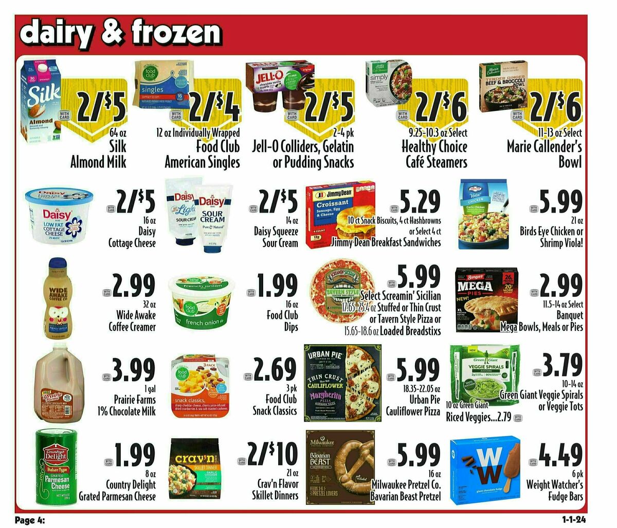 Piggly Wiggly Weekly Ad from January 3