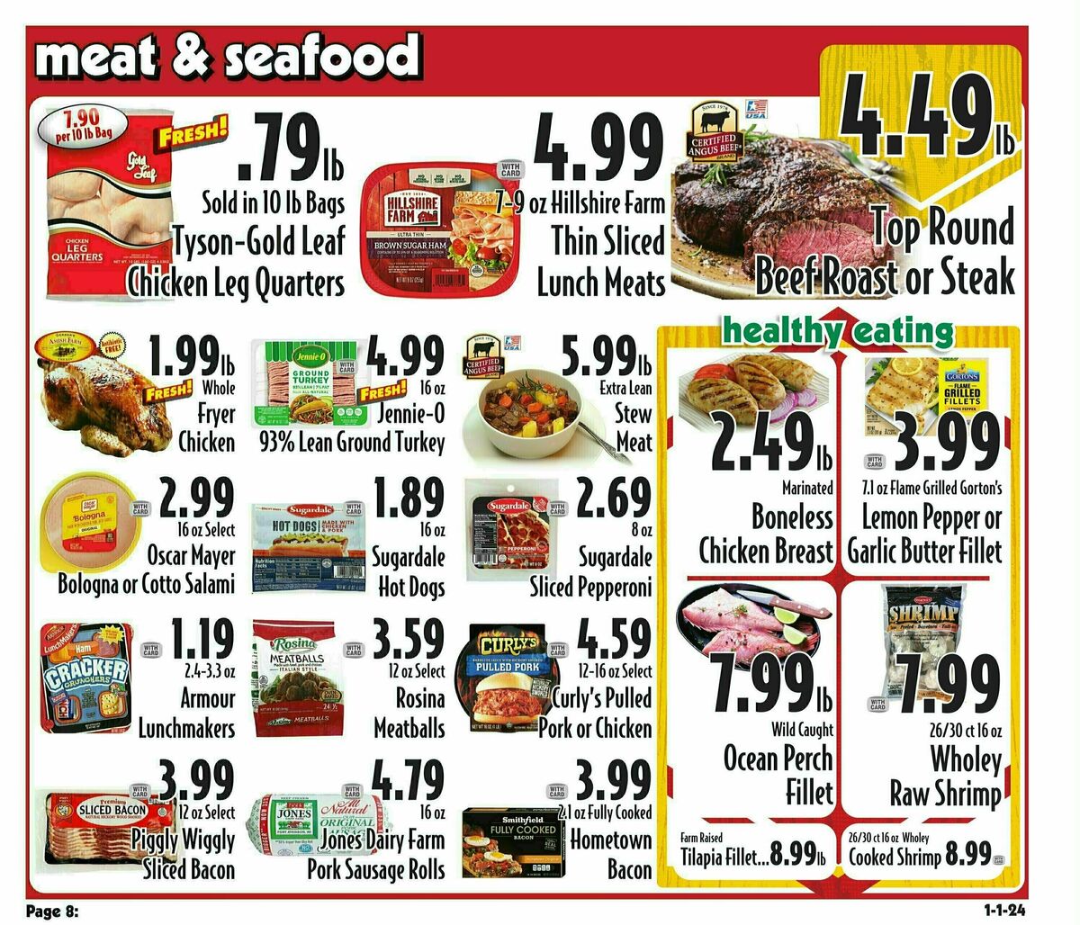 Piggly Wiggly Weekly Ad from January 3